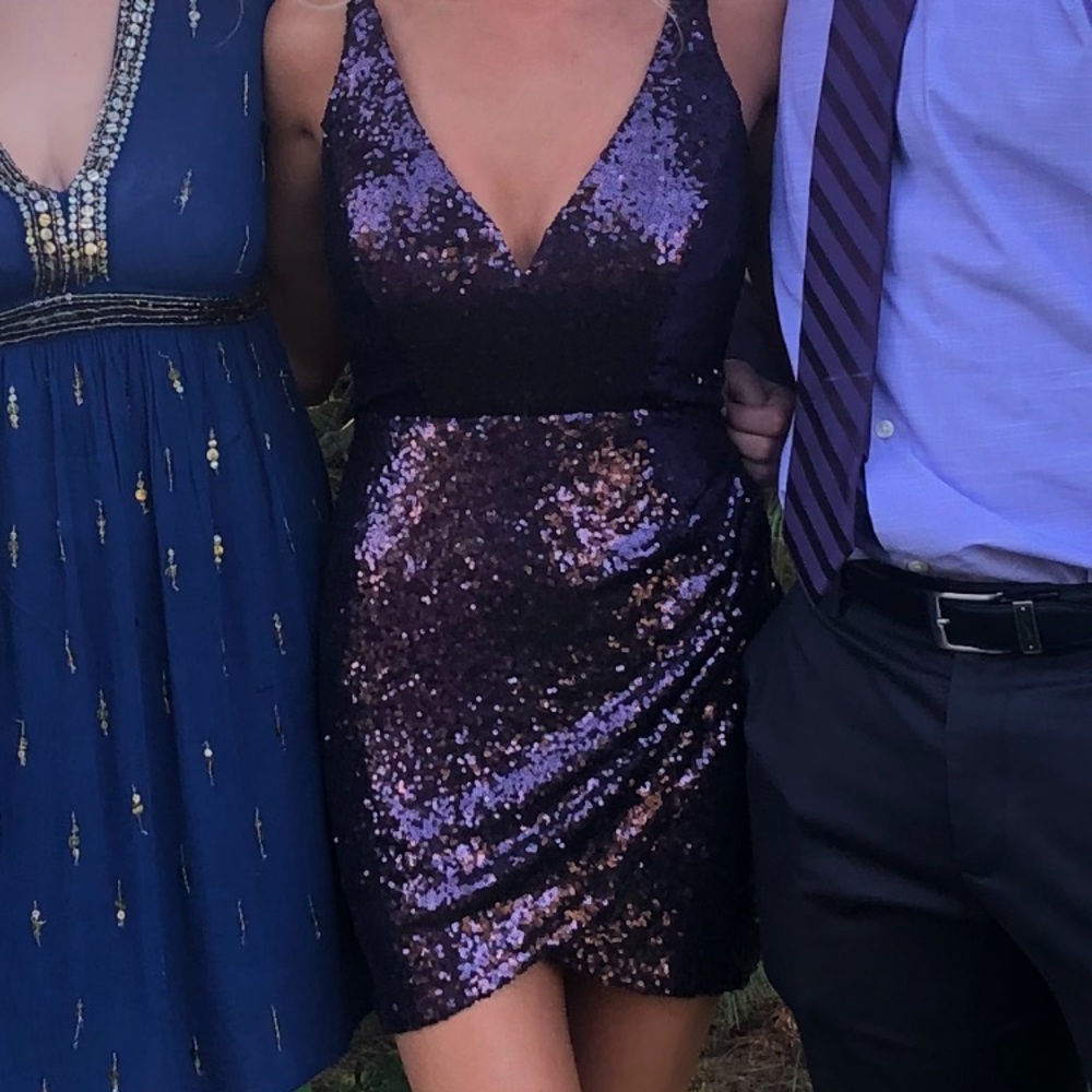 Short Purple homecoming dress
